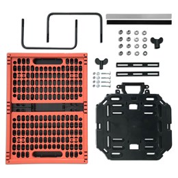 610775.KOR PLATES 4 BIKES Travel Set: Folding crate + Multi-Plate + Pannier brackets 47 x 34.5 x 25.5 cm