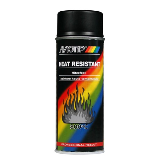 514031 MOTIP Heat resistant lacquer black 400 ml