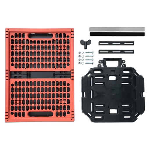 610770.KOR PLATES 4 BIKES Basic Set: Folding crate + Multi-Plate 47 x 34.5 x 25.5 cm
