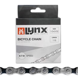 440410 LYNX Bicycle chain 6-7-8 speed 1/2 x 3/32 Inch - 116L - 7.1 mm