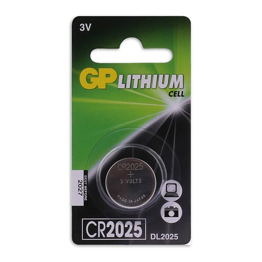 430973 GP CR2025 Lithium Button 3V 1PK