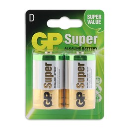 430925 GP Super Alkaline D batteries 2PK