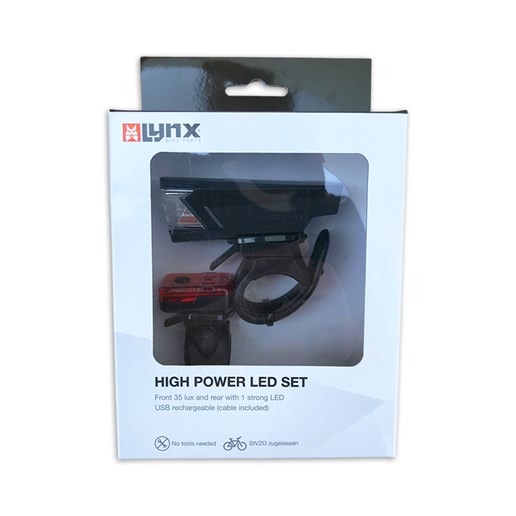 429742 LYNX Light Set USB High Power 35 Lux