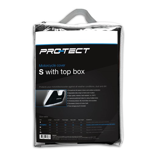 447950.TB PRO-TECT Motorbike cover / Scooter cover S + top box 205 x 85 x 135 cm